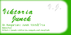 viktoria junek business card